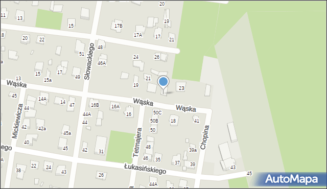 Sulejówek, Wąska, 21a, mapa Sulejówek