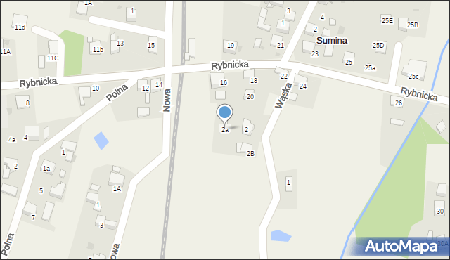 Sumina, Wąska, 2a, mapa Sumina