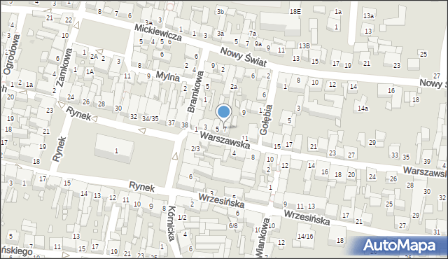 Swarzędz, Warszawska, 7, mapa Swarzędz