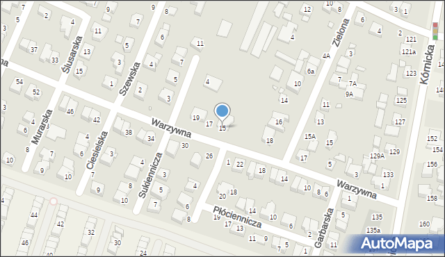 Swarzędz, Warzywna, 15, mapa Swarzędz