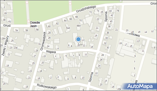 Swarzędz, Wąska, 10, mapa Swarzędz