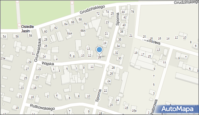 Swarzędz, Wąska, 16, mapa Swarzędz