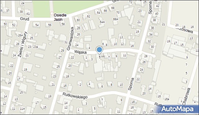 Swarzędz, Wąska, 5, mapa Swarzędz
