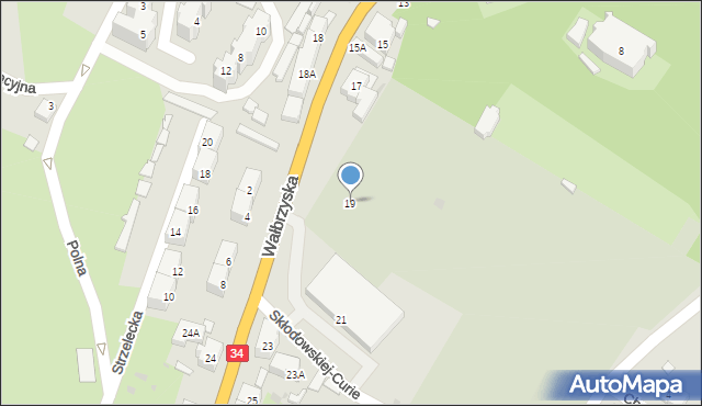 Świebodzice, Wałbrzyska, 19, mapa Świebodzice
