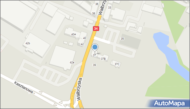 Świebodzice, Wałbrzyska, 37A, mapa Świebodzice