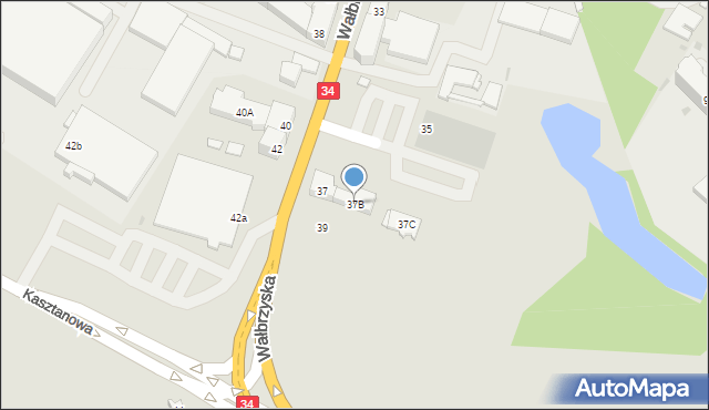 Świebodzice, Wałbrzyska, 37B, mapa Świebodzice