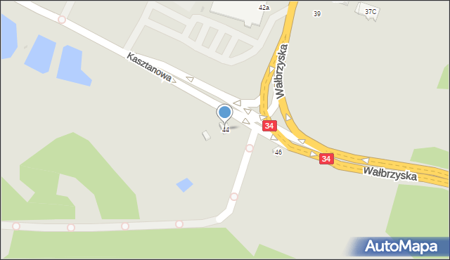 Świebodzice, Wałbrzyska, 44, mapa Świebodzice
