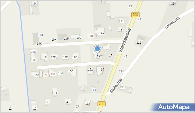 Święcice, Warszawska, 17a, mapa Święcice