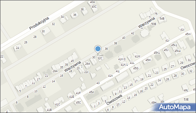 Święciechowa, Warzywna, 32, mapa Święciechowa