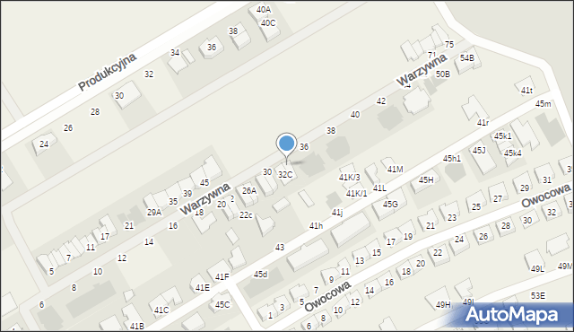 Święciechowa, Warzywna, 34B, mapa Święciechowa