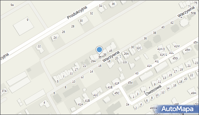 Święciechowa, Warzywna, 35, mapa Święciechowa