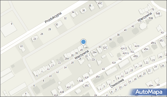 Święciechowa, Warzywna, 47, mapa Święciechowa