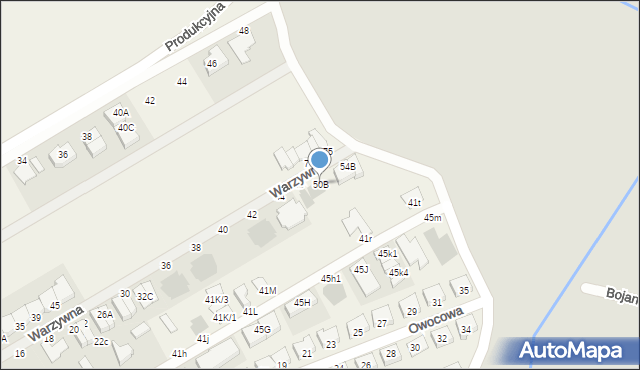 Święciechowa, Warzywna, 50B, mapa Święciechowa