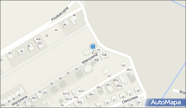 Święciechowa, Warzywna, 71, mapa Święciechowa