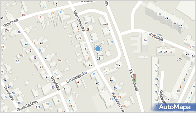 Świnoujście, Warszawska, 24, mapa Świnoujście