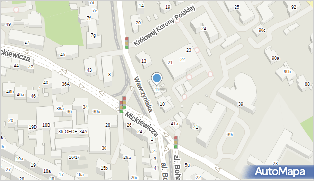 Szczecin, Wawrzyniaka Piotra, ks., 11, mapa Szczecina