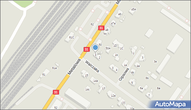 Szczecin, Walczaka Adama, kpt., 1, mapa Szczecina