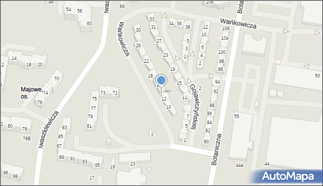 Szczecin, Wańkowicza Melchiora, 14, mapa Szczecina