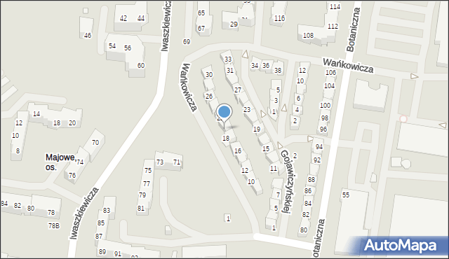 Szczecin, Wańkowicza Melchiora, 20, mapa Szczecina