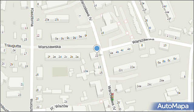 Szczecinek, Warcisława IV, 11, mapa Szczecinek