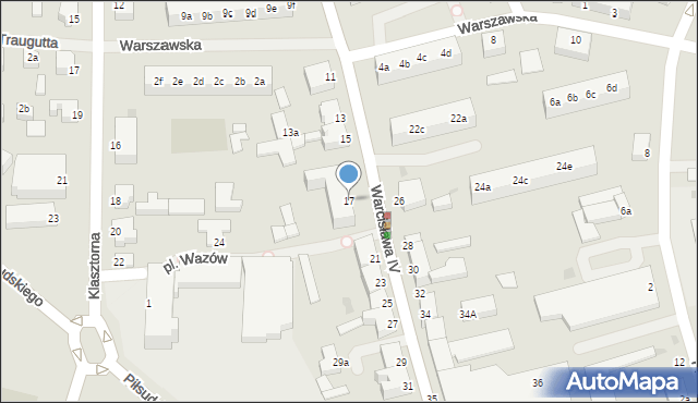 Szczecinek, Warcisława IV, 17, mapa Szczecinek