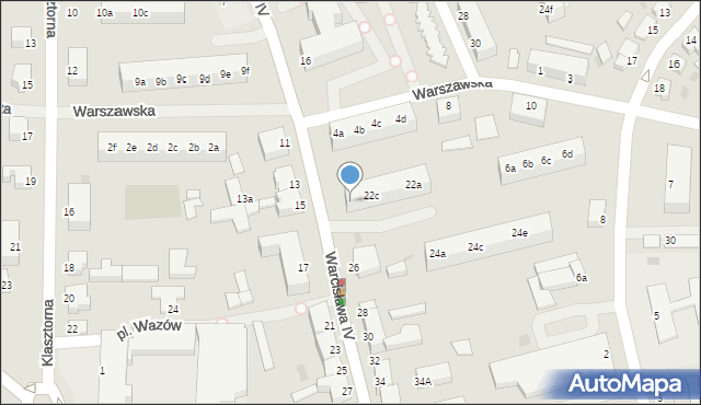 Szczecinek, Warcisława IV, 22d, mapa Szczecinek