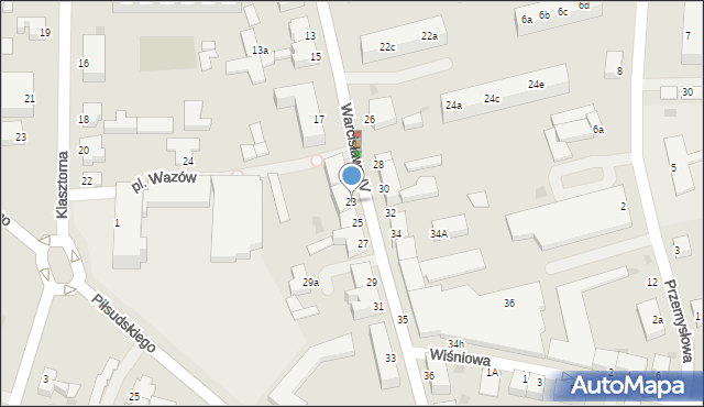 Szczecinek, Warcisława IV, 23, mapa Szczecinek