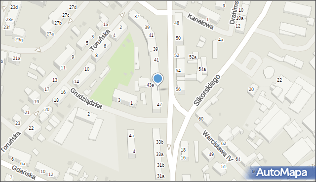 Szczecinek, Warcisława IV, 45, mapa Szczecinek