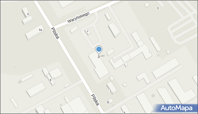 Szczecinek, Waryńskiego Ludwika, 2c, mapa Szczecinek