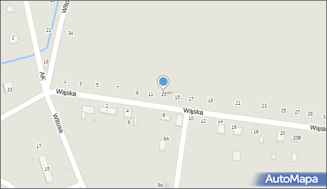 Szczucin, Wąska, 13, mapa Szczucin