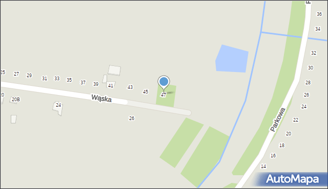 Szczucin, Wąska, 47, mapa Szczucin