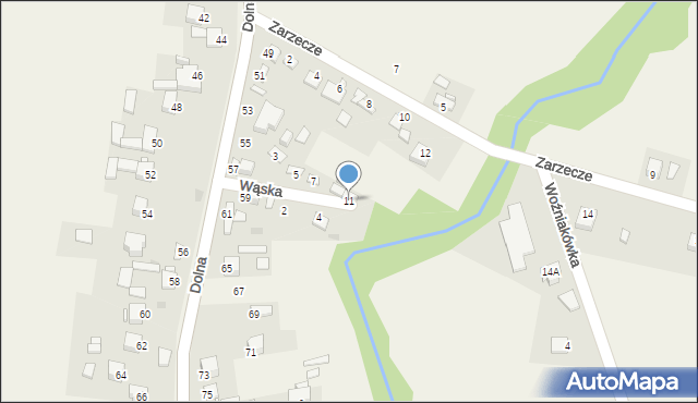 Szewna, Wąska, 11, mapa Szewna