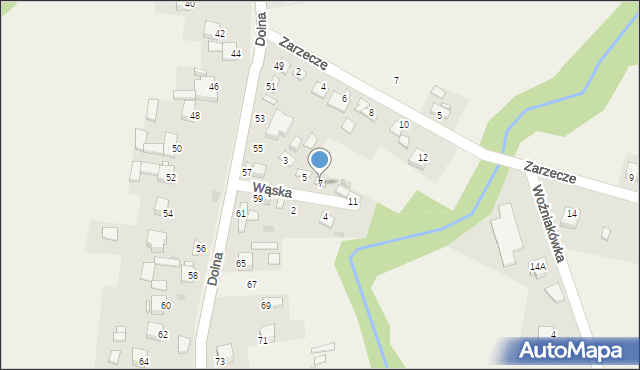 Szewna, Wąska, 7, mapa Szewna