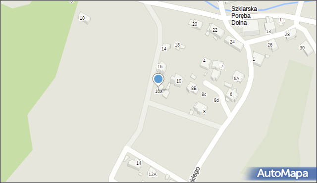 Szklarska Poręba, Waryńskiego Ludwika, 10a, mapa Szklarska Poręba