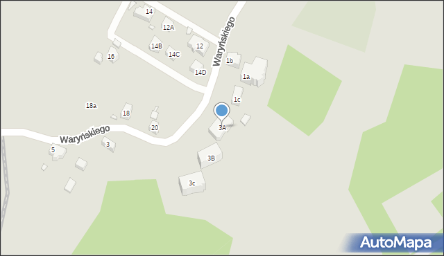 Szklarska Poręba, Waryńskiego Ludwika, 3A, mapa Szklarska Poręba