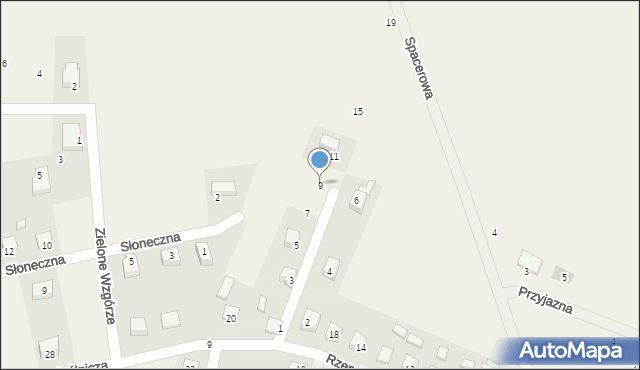 Szymbark, Wąska, 9, mapa Szymbark