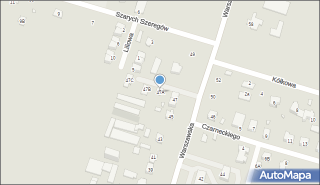 Tarczyn, Warszawska, 47A, mapa Tarczyn