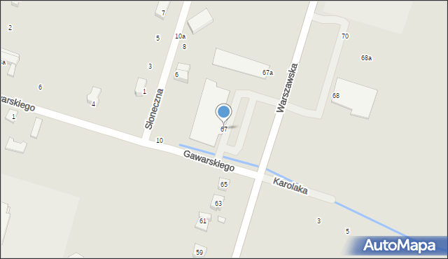 Tarczyn, Warszawska, 67, mapa Tarczyn