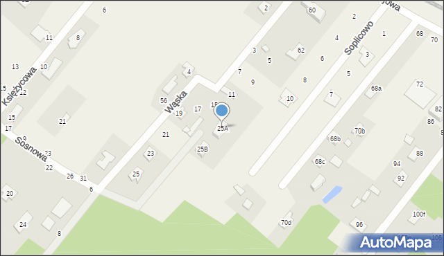 Targówka, Wąska, 25A, mapa Targówka