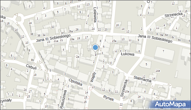 Tarnowskie Góry, Wajdy Józefa, ks., 4, mapa Tarnowskie Góry