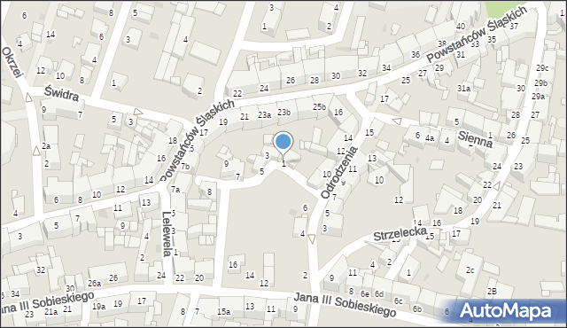 Tarnowskie Góry, Wawreczki Ignacego, 1, mapa Tarnowskie Góry