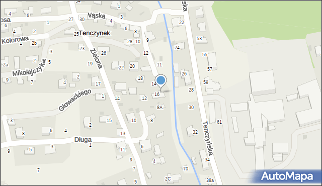 Tenczynek, Wąska, 18, mapa Tenczynek