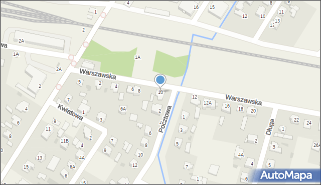 Teresin, Warszawska, 10, mapa Teresin