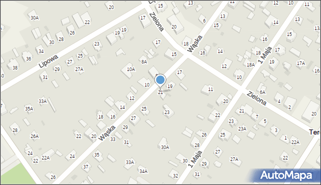 Teresin, Wąska, 21, mapa Teresin