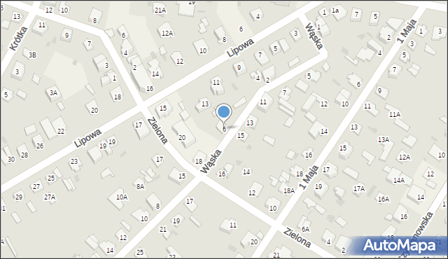 Teresin, Wąska, 6, mapa Teresin