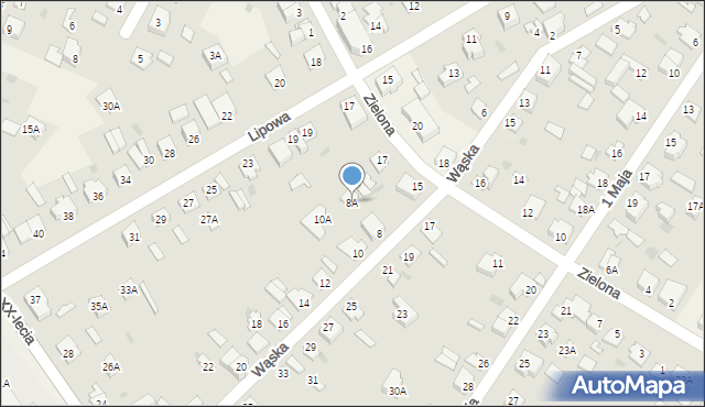 Teresin, Wąska, 8A, mapa Teresin