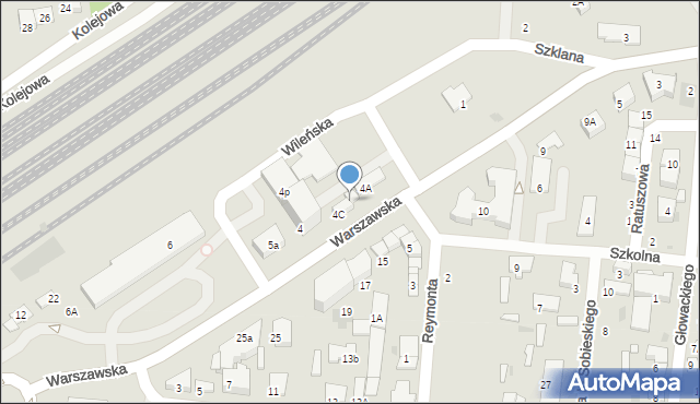 Tłuszcz, Warszawska, 4B, mapa Tłuszcz