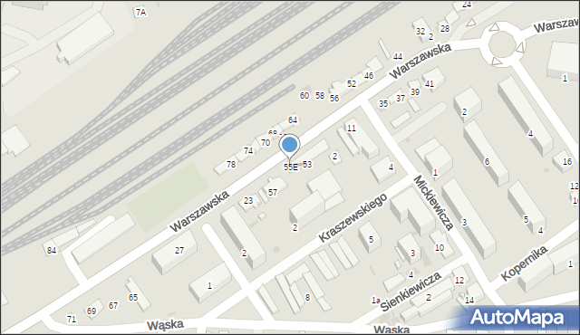 Tłuszcz, Warszawska, 55E, mapa Tłuszcz