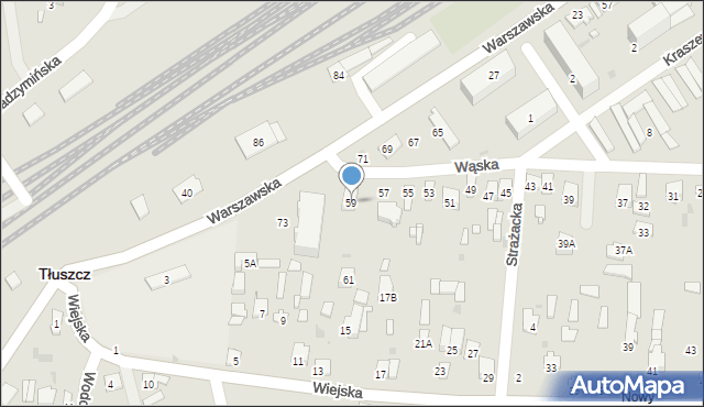 Tłuszcz, Wąska, 59, mapa Tłuszcz