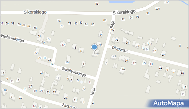 Tomaszów Lubelski, Wasilewskiego Edmunda, 2, mapa Tomaszów Lubelski